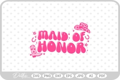 Maid Of Honor Cowgirl Rodeo Bachelorette SVG PNG DXF Product Image 1