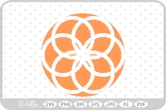 Floral Mandala Flower Circle Nature Plant SVG PNG DXF Product Image 1