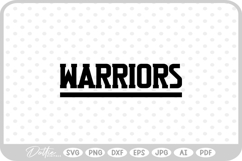 Warriors Sports Team SVG PNG DXF Product Image 1