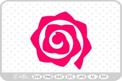 Rolled Flower SVG PNG DXF Product Image 1