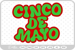 Cinco De Mayo Fiesta Quote SVG PNG DXF Product Image 1