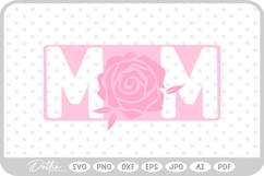Happy Mother's Day Mom Mum Mommy Flower SVG PNG DXF Product Image 1