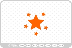 Star Shape Stars Space Doodle Starburst SVG PNG DXF Product Image 1
