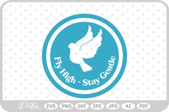 Dove Quote SVG PNG DXF Product Image 1