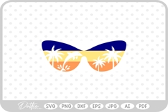 Summer Vacation Sunglasses SVG PNG DXF Product Image 1