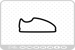 Slipper Outline SVG PNG DXF Product Image 1