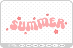 Groovy Summer Flower Sun Quote SVG PNG DXF Product Image 1