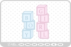 Baby Blocks SVG PNG DXF Product Image 1