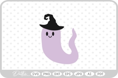 Halloween Ghost Witch SVG PNG DXF Product Image 1