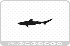 Shark Silhouette SVG PNG DXF Product Image 1