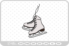 Ice Skate Figure Skates Sport Boot SVG PNG DXF Product Image 1
