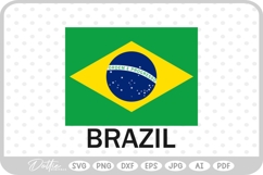Brazil World Flag SVG PNG DXF Product Image 1
