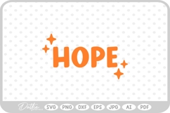 Hope Word SVG PNG DXF Product Image 1