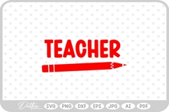 Back to School Teacher SVG PNG DXF Product Image 1