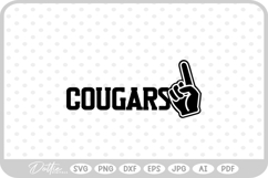 Cougars Sports Team SVG PNG DXF Product Image 1