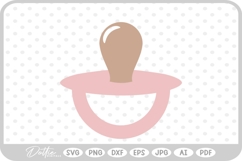 Pacifier Baby Dummy SVG PNG DXF Product Image 1