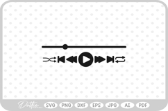 Audio Music Player SVG PNG DXF Product Image 1