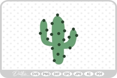 Cactus Tree Flower Spikes Desert Nature Plant SVG PNG DXF Product Image 1
