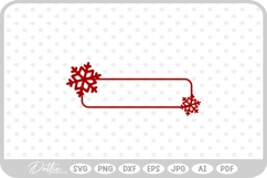 Christmas Winter Frame Border Background SVG PNG DXF Product Image 1