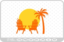 Vacation Palm Tree Tropical Plant SVG PNG DXF Product Image 1
