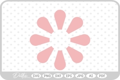 Simple Cute Flower SVG PNG DXF Product Image 1