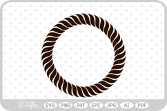 Rope Border SVG PNG DXF Product Image 1