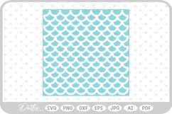 Mermaid Scale Pattern Fish SVG PNG DXF Product Image 1