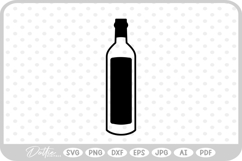 Wine Bottle Drink SVG PNG DXF Product Image 1