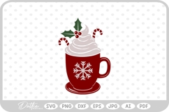 Hot Cocoa Christmas Festive Drink Winter SVG PNG DXF Product Image 1