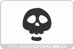Skull Halloween Spooky Season Autumn SVG PNG DXF Product Image 1