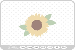 Sunflower Floral Flower Nature SVG PNG DXF Product Image 1