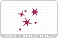 Cluster of Stars SVG PNG DXF Product Image 1