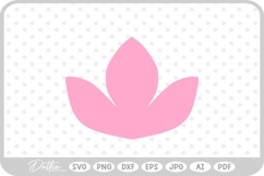 Lotus Floral Flower Nature Plant SVG PNG DXF Product Image 1