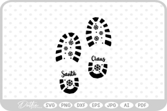 Santa Boot Print Christmas SVG PNG DXF Product Image 1