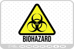 Biohazard Symbol SVG PNG DXF Product Image 1