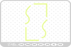 Geometric Shape Border SVG PNG DXF Product Image 1
