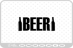 Beer Bottle SVG PNG DXF Product Image 1