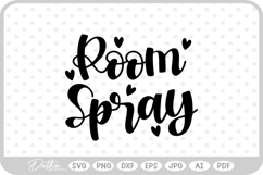Room Spray Minimal Cleaning Label SVG PNG DXF Product Image 1