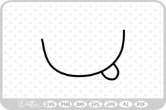 Cartoon Mouth Emoji Silly Emotive Doodle Sketch SVG PNG DXF Product Image 1