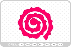 Rolled Flower SVG PNG DXF Product Image 1