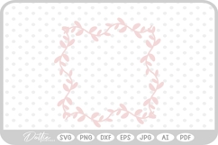 Corner Border Floral Vine SVG PNG DXF Product Image 1
