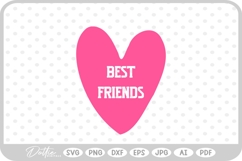 BFF Besties Best Friend SVG PNG DXF Product Image 1