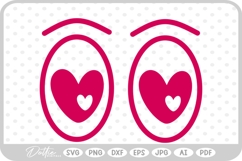 Cartoon Eyes Funny Emoji Eyeballs Character SVG PNG DXF Product Image 1