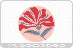 Abstract Flower Pattern Wavy Boho Botanic SVG PNG DXF Product Image 1