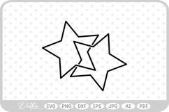 Linked Shape Stars SVG PNG DXF Product Image 1