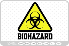 Biohazard Symbol SVG PNG DXF Product Image 1