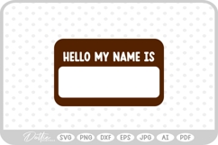 Name Tag SVG PNG DXF Product Image 1