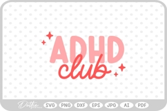 ADHD Quote Mental Health Script Text SVG PNG DXF Product Image 1