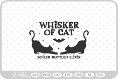 Whisker of Cat Potion Bottle Label Halloween Witch SVG Product Image 1