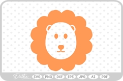 Lion Face Big Cat SVG PNG DXF Product Image 1